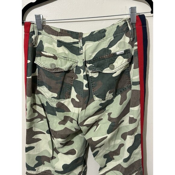 Mother‎ Pants Green The No Zip Misfit Double Time Camouflage Side Stripe Size 26 - Picture 5 of 13